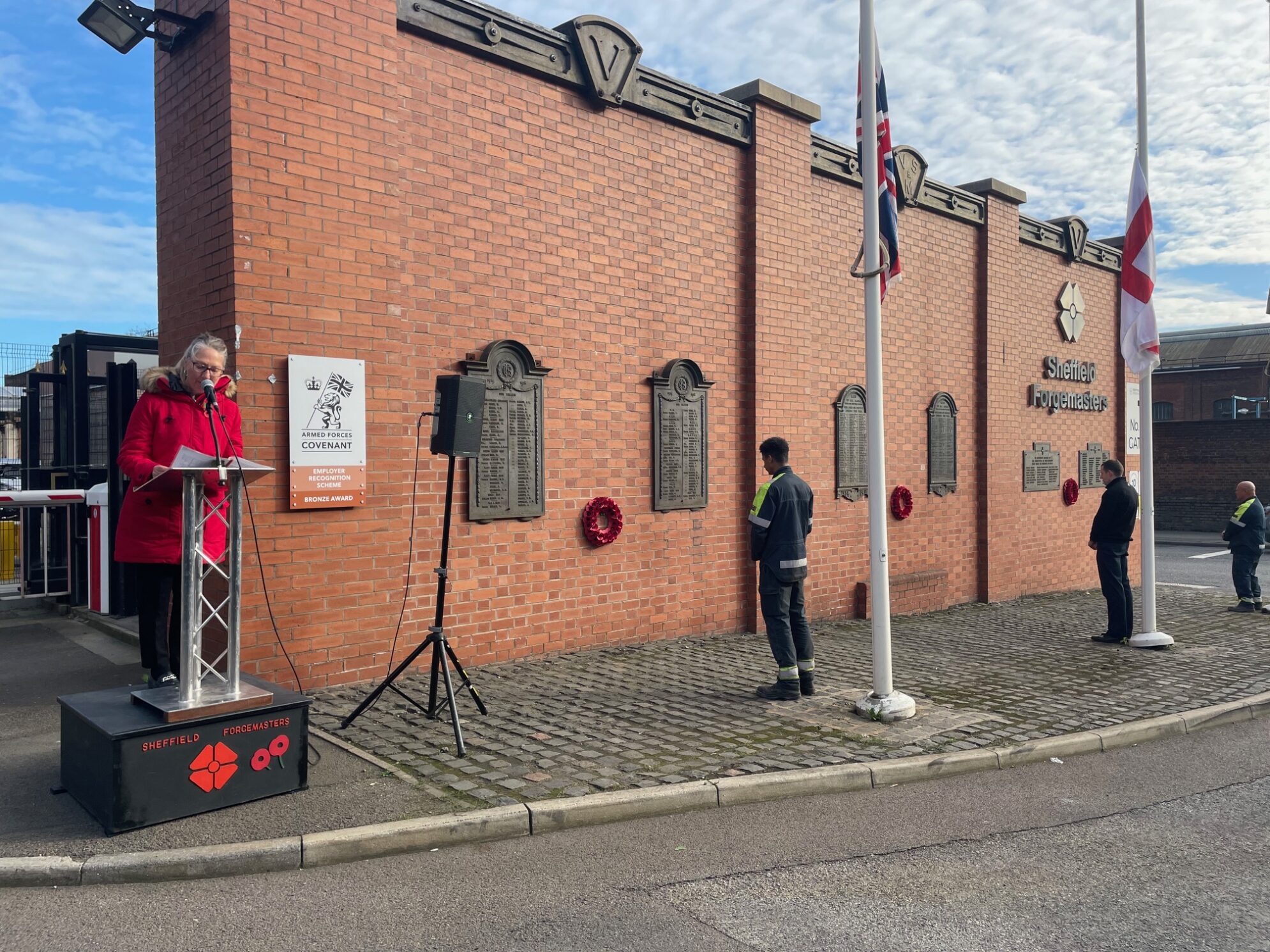 Remembrance Day Service at Sheffield Forgemasters